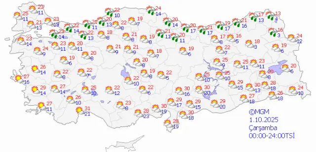 Meteoroloji'den 13 kente 'sarı' kodlu uyarı: Fırtına ve sağanak geliyor