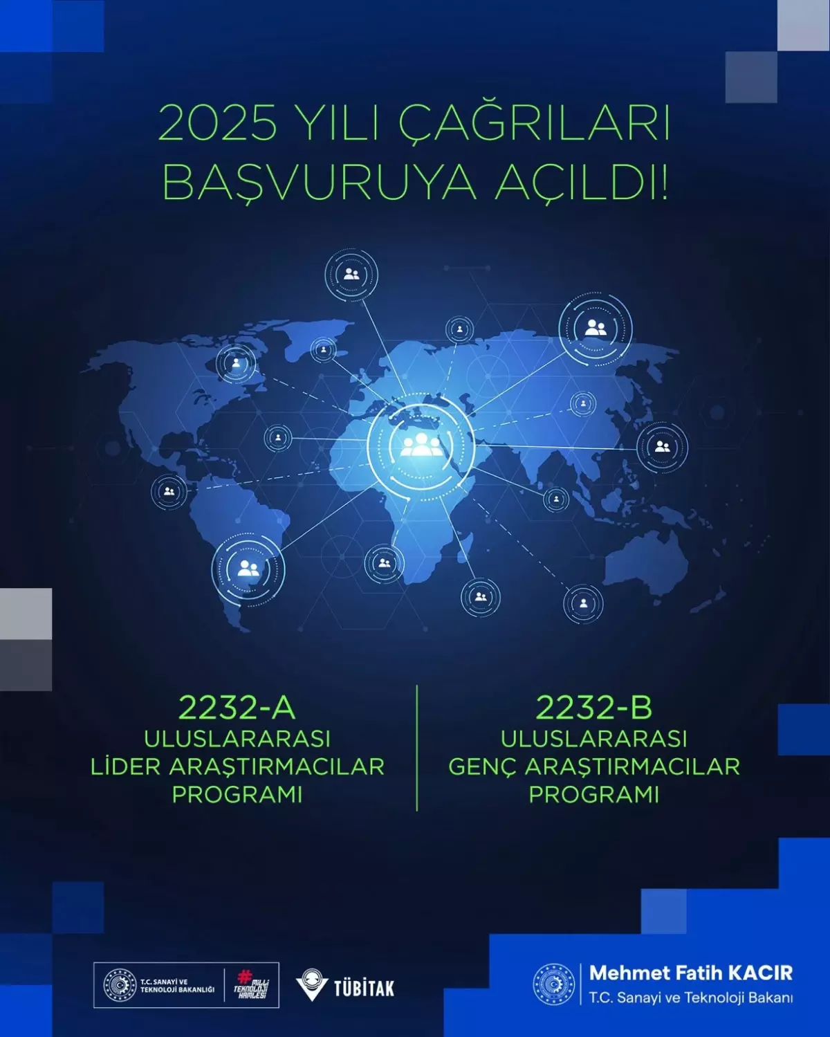 TÜBİTAK\'tan 2025 Araştırmacı Programları Başvurusu