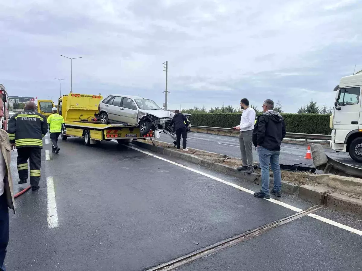 Çerkezköy\'de Trafik Kazası