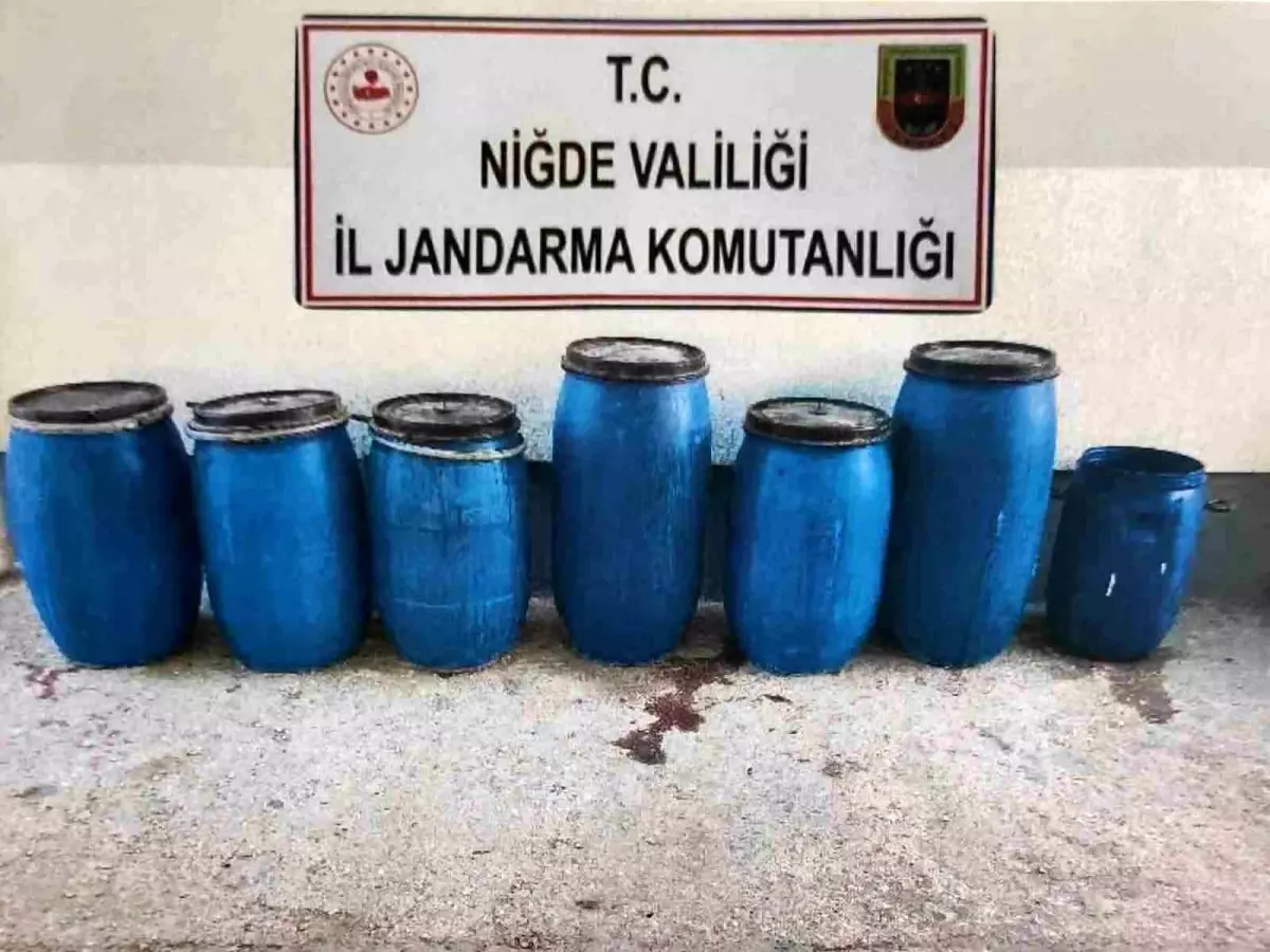 Niğde\'de 920 Litre Kaçak Şarap Ele Geçirildi