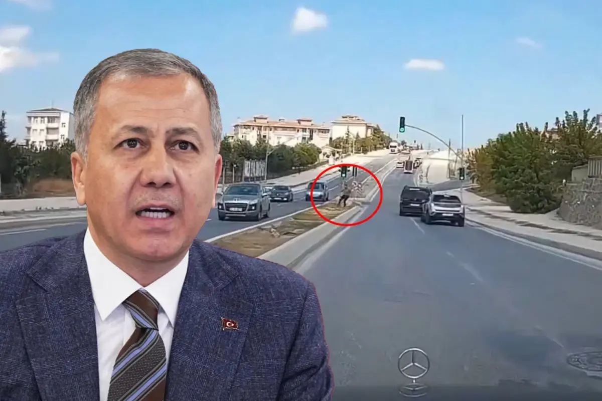 Trafikte tartıştığı sürücüye taşla saldıran maganda yakalandı