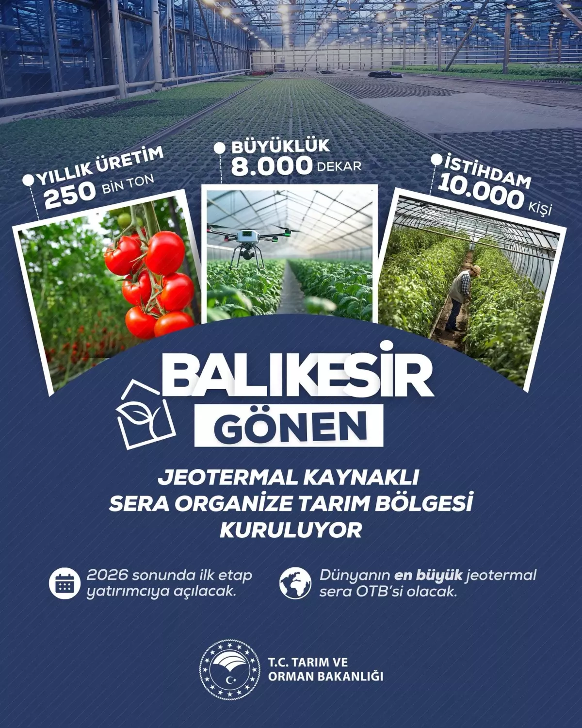 Dünyanın En Büyük Jeotermal Sera Bölgesi Kuruluyor