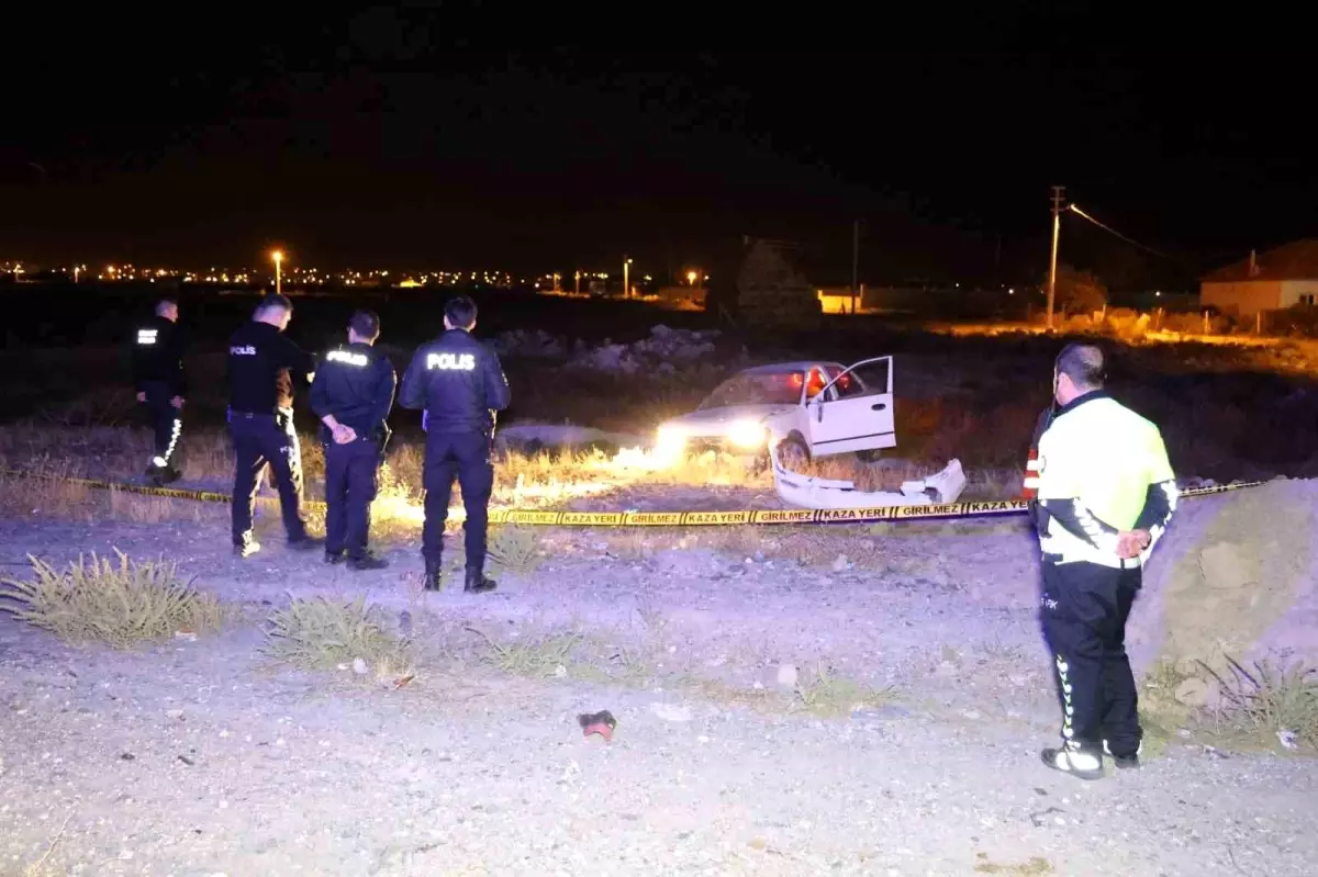 Aksaray\'da Alkollü Sürücü Kaza Geçirdi