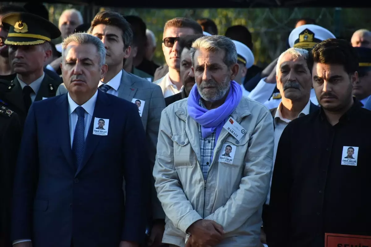 Şehit Polis Ömer Amilağ için Tören Düzenlendi