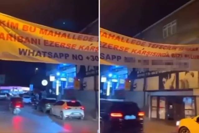 Mahalleye asılan pankartın ardından operasyon! 6 şüpheli yakalandı | Güncel Haber