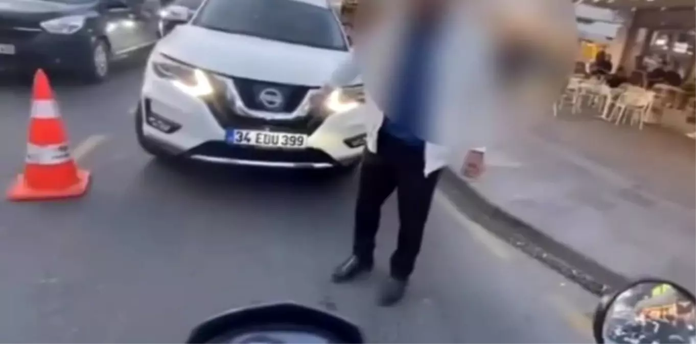 Ters Yön Tartan Sürücüler Arasında Tansiyon Yükseldi
