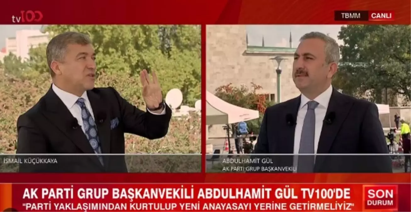 AK Parti Milletvekili Abdulhamit Gül tv100\'de: \'Terörsüz Türkiye\' süreci siyaset üstü durumda!