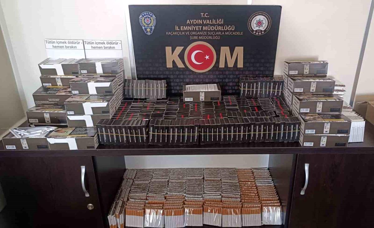 Aydın\'da Kaçak Tütün ve Elektronik Sigara Operasyonu