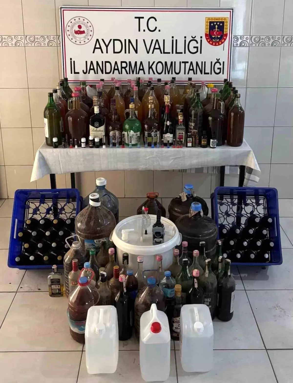 Aydın\'da Kaçak İçki Operasyonu