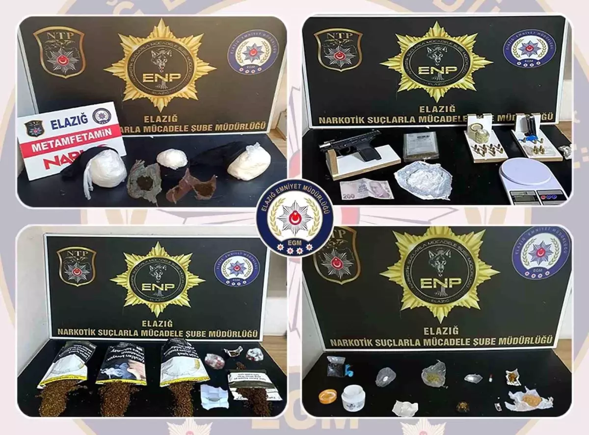 Elazığ\'da Uyuşturucu Operasyonu: 8 Tutuklandı