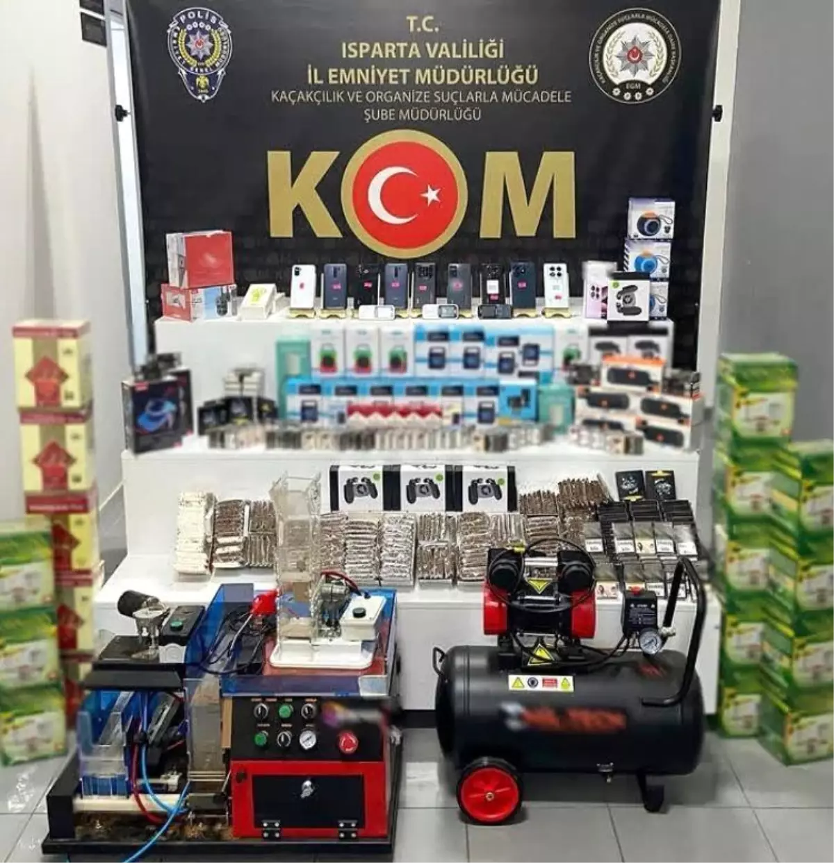 Isparta\'da Kaçakçılık Operasyonu