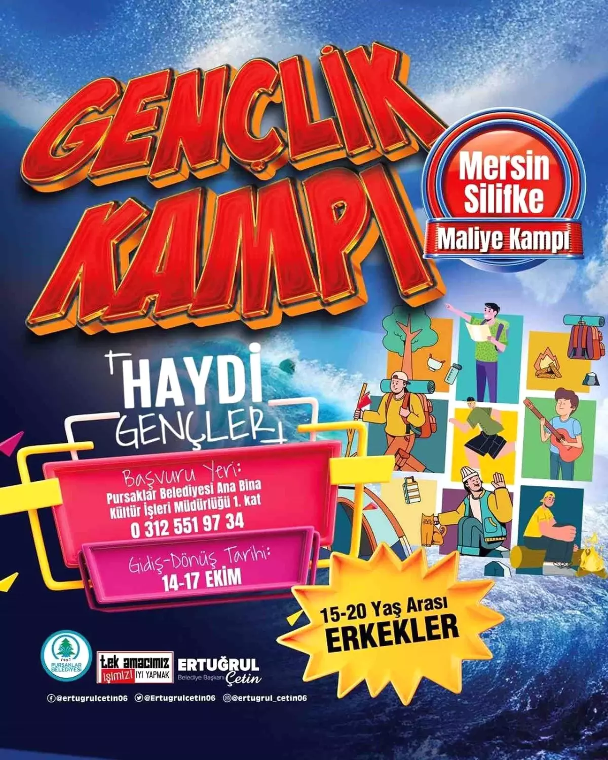 Pursaklar Belediyesi\'nden Gençlik Kampı