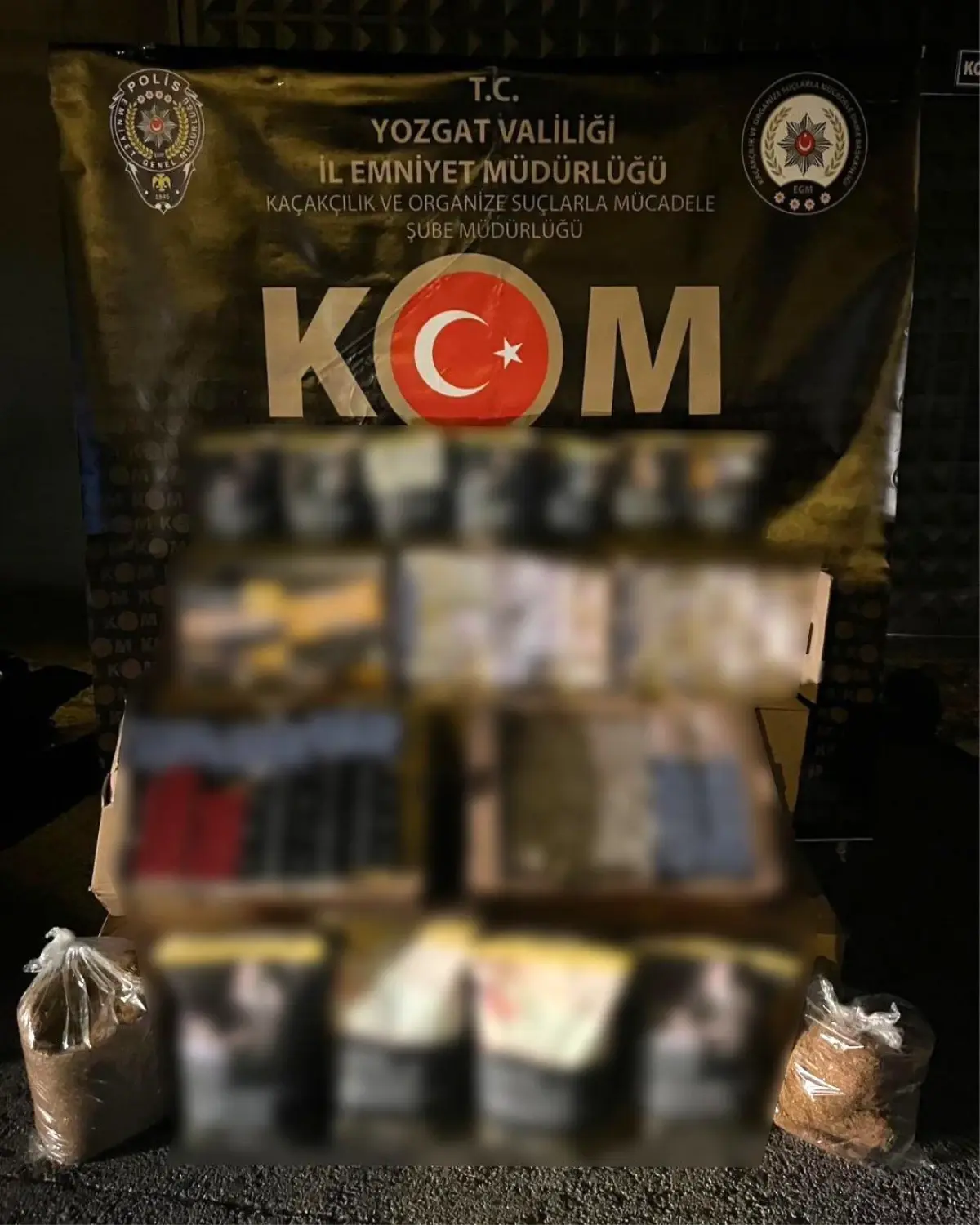 Yozgat\'ta Kaçak Tütün Operasyonu