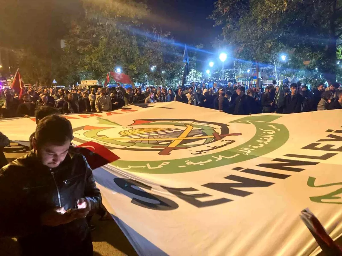 ABD Büyükelçiliği Önünde Filistin Eylemi