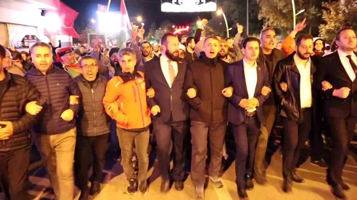 Erzurum\'da İsrail Saldırısına Tepki