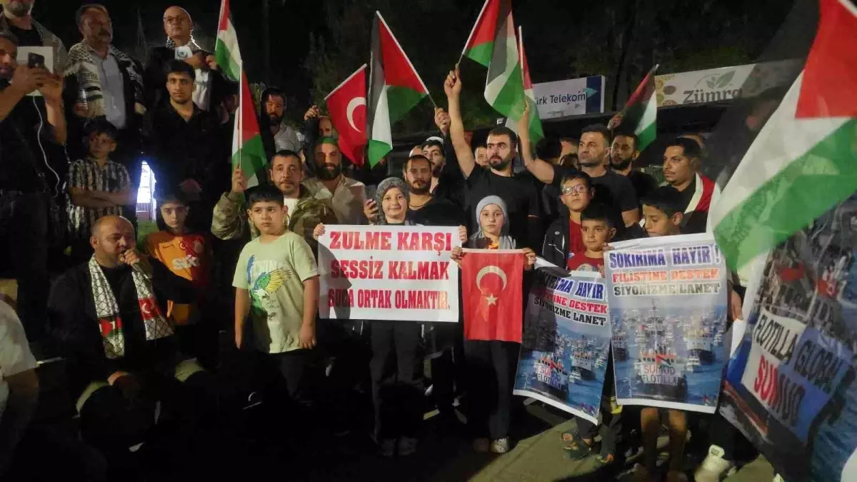 İslahiye\'de Filistin\'e Destek Gösterisi