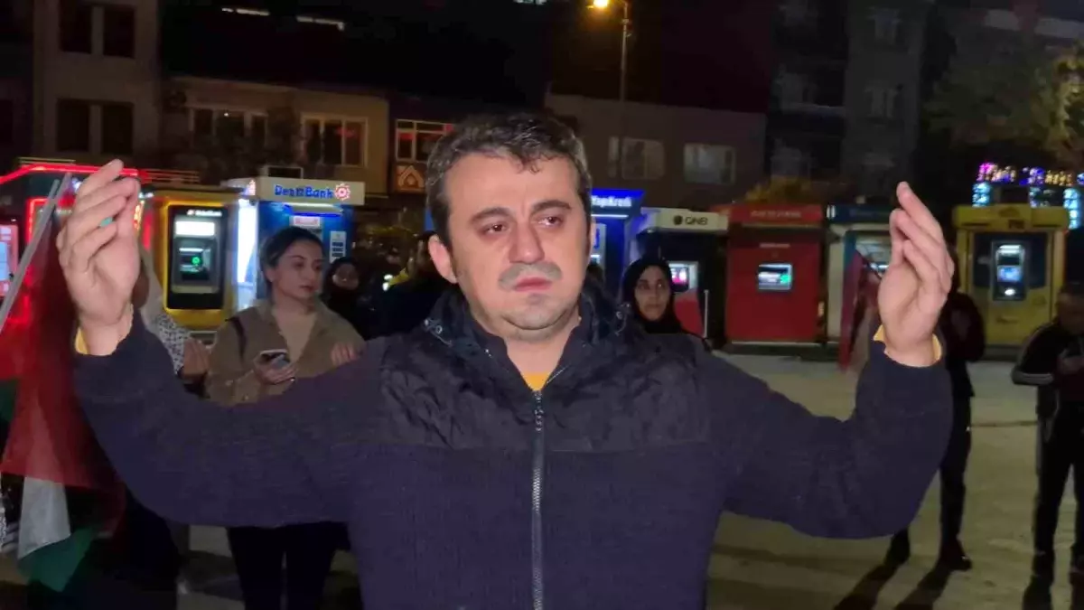 Bartın\'da İsrail\'e Protesto
