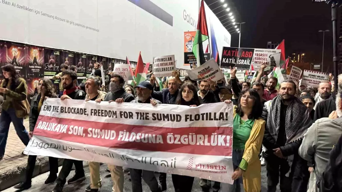 İsrail Konsolosluğu Önünde Protesto