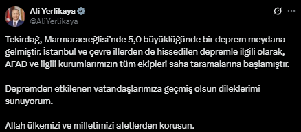 İstanbul Valisi Gül: 17 kişi panikle yaralandı, yıkım yok