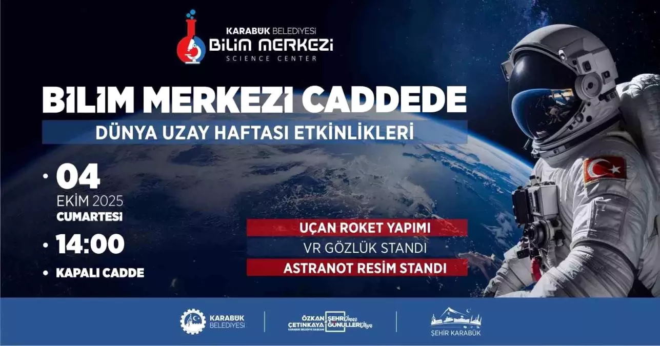 Karabük Belediyesi\'nden Dünya Uzay Haftası Etkinliği