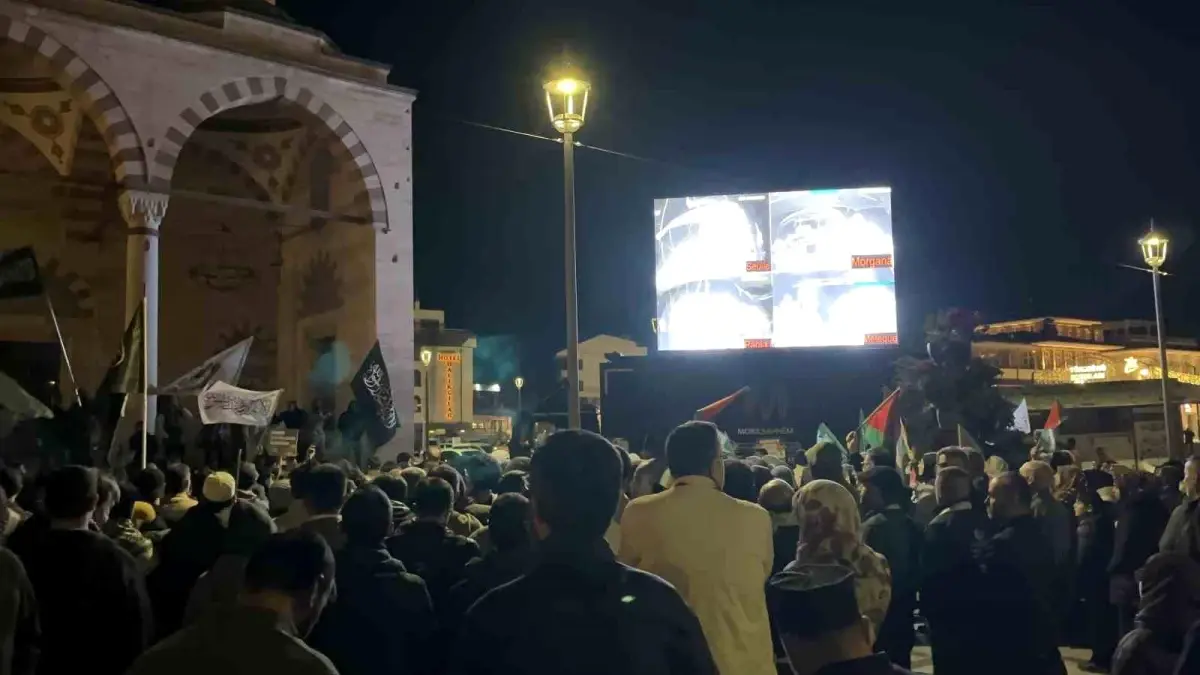 Konya\'da İsrail\'in Saldırısı Protesto Edildi