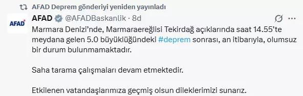 Marmara'da 5 büyüklüğünde deprem! İstanbul'da büyük panik yaşandı