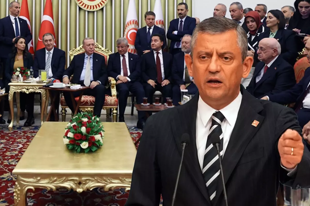 Meclis resepsiyonundaki fotoğrafa Özgür Özel\'den ilk yorum