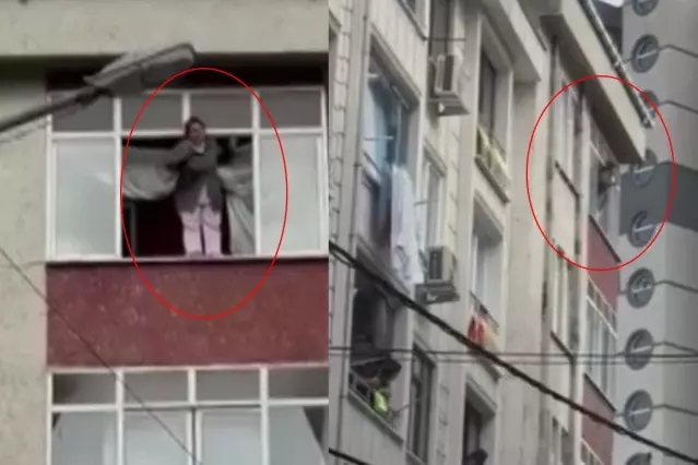Deprem sonrası büyük panik! Cama çıkarak dakikalarca çığlık attı | Son Dakika