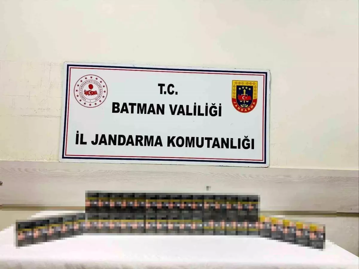 Batman\'da Kaçak Tütün ve Sigara Ele Geçirildi