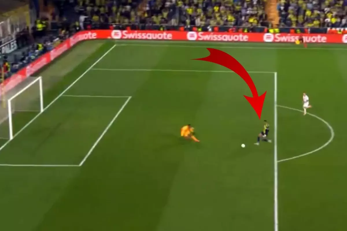 Fenerbahçe taraftarını çıldırtan pozisyon