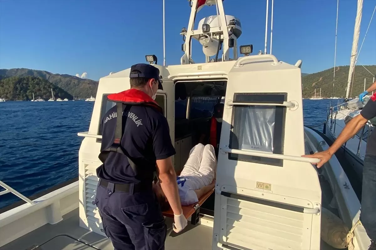 Fethiye Açıklarında Yaralı Tahliyesi