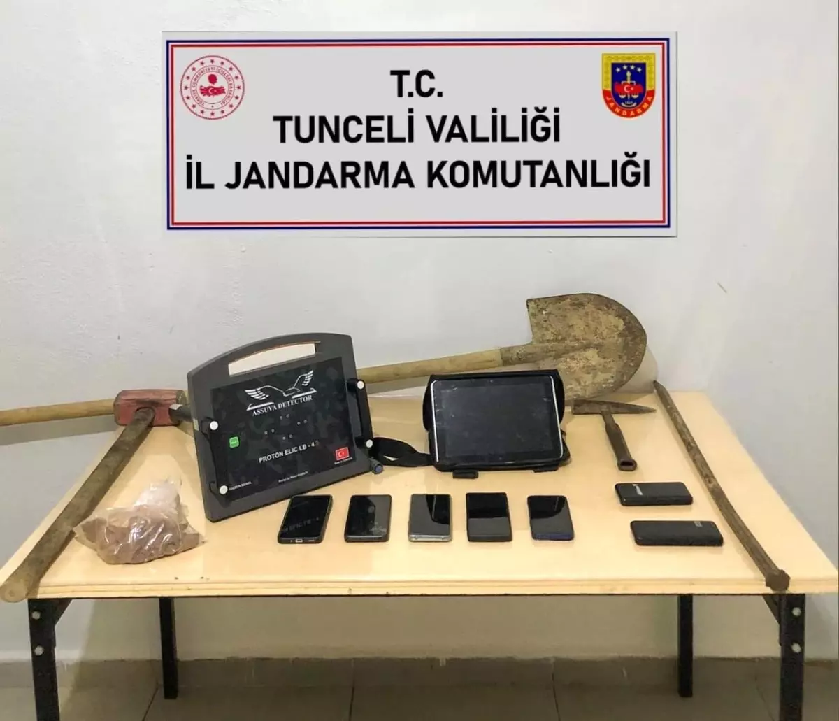 Tunceli\'de Kaçak Kazı Operasyonu