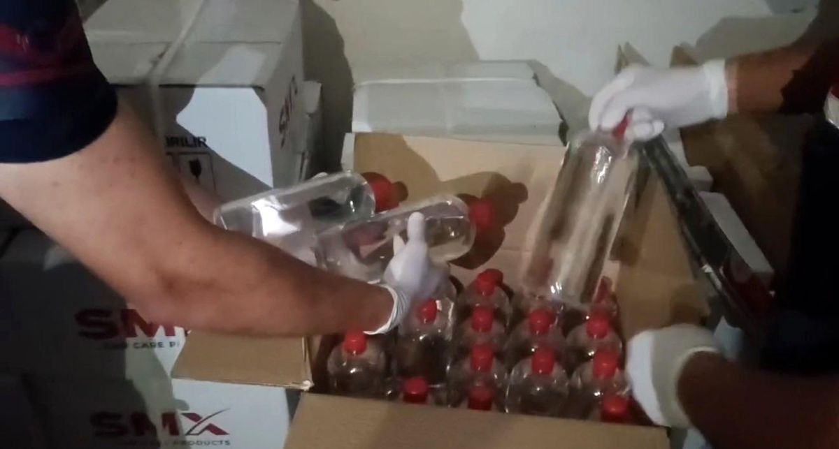 Samsun\'da 620 Litre Kaçak Alkol Ele Geçirildi
