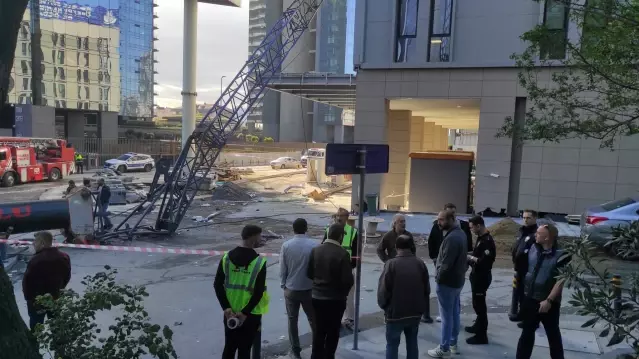 Rezidans inşaatında faciadan dönüldü! Vinç öğrenci yurduna devrildi | Güncel Haber