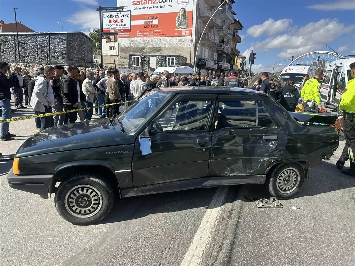 Uşak\'ta Zincirleme Kaza: 1 Yaralı