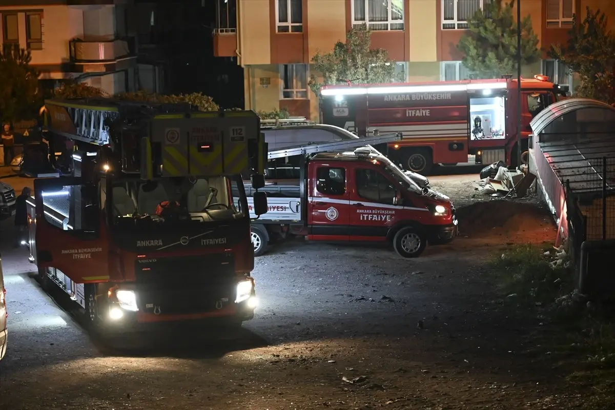 Ankara\'da Eğitim Merkezinde Yangın