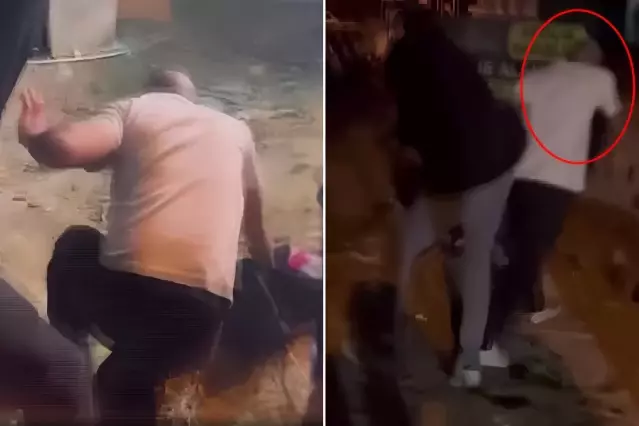 Kadını darp eden şahsa çevredeki vatandaşlardan meydan dayağı | Güncel Haber
