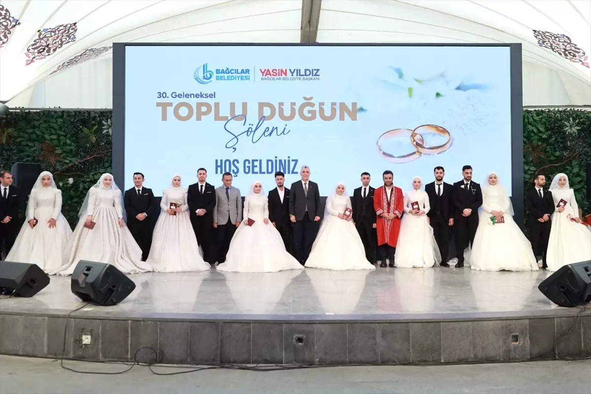 Bağcılar\'da 30. Toplu Düğün Şöleni