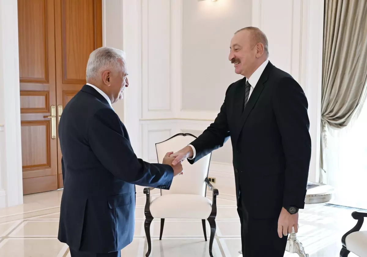 Aliyev, Yıldırım\'ı Kabul Etti