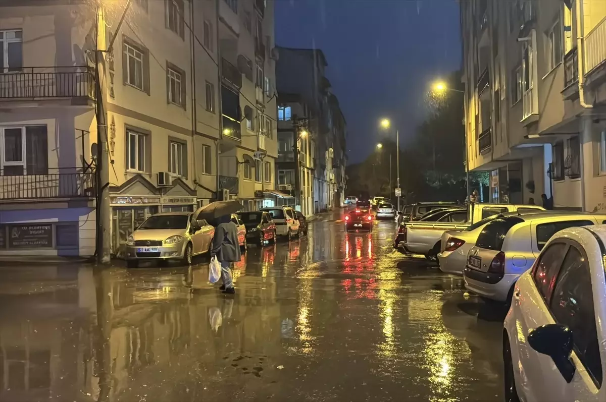 Edirne\'de Sağanak Yağış