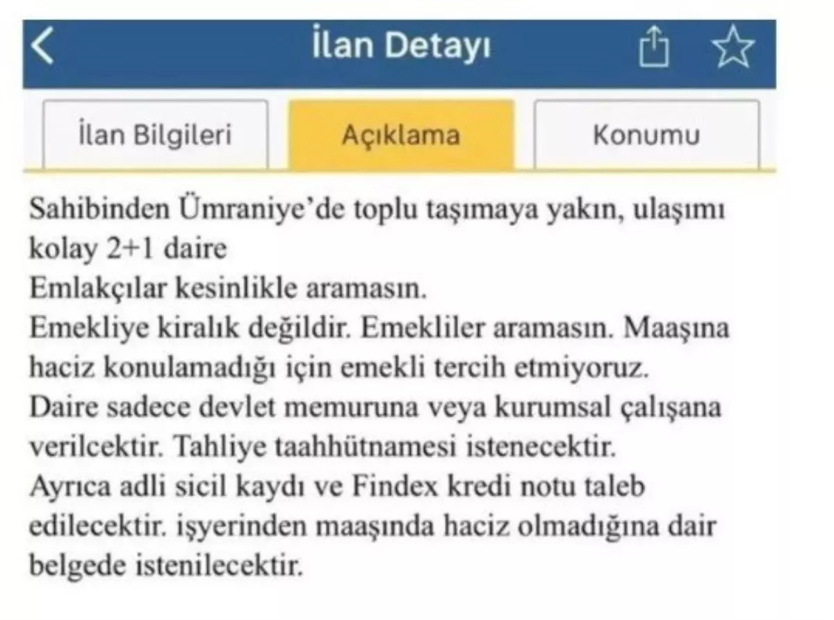 Emekliye Kiralık Değil İbaresi Kaldırıldı
