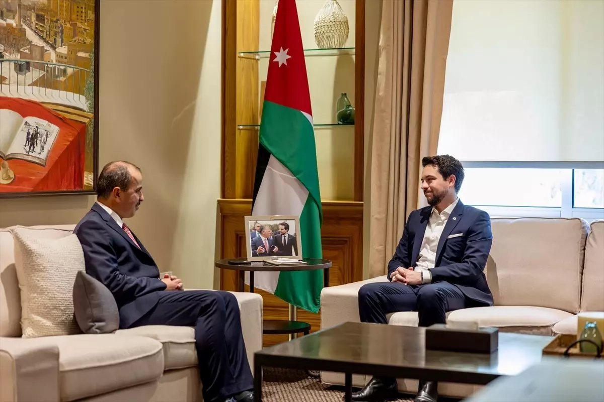 Ürdün Veliaht Prensi Hüseyin, Türkiye\'nin Amman Büyükelçisi Caymazoğlu\'nu kabul etti