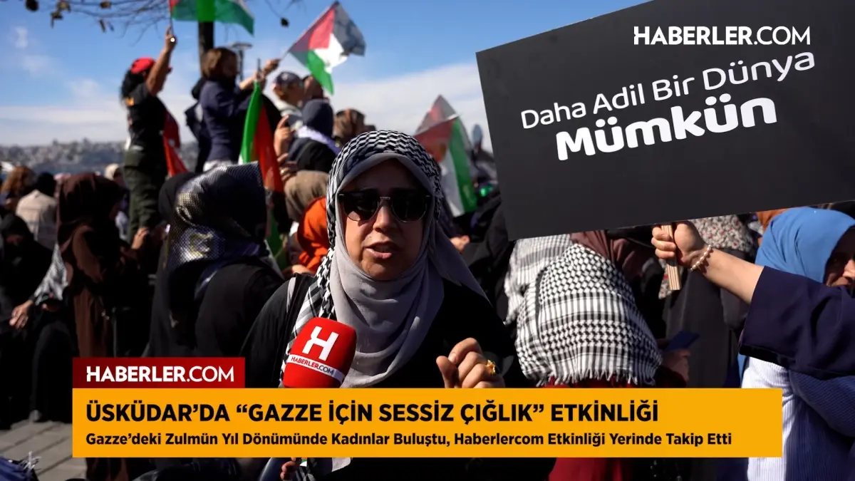 Üsküdar\'da Gazze İçin Sessiz Çığlık: Vatandaşlardan dünyaya vicdan çağrısı