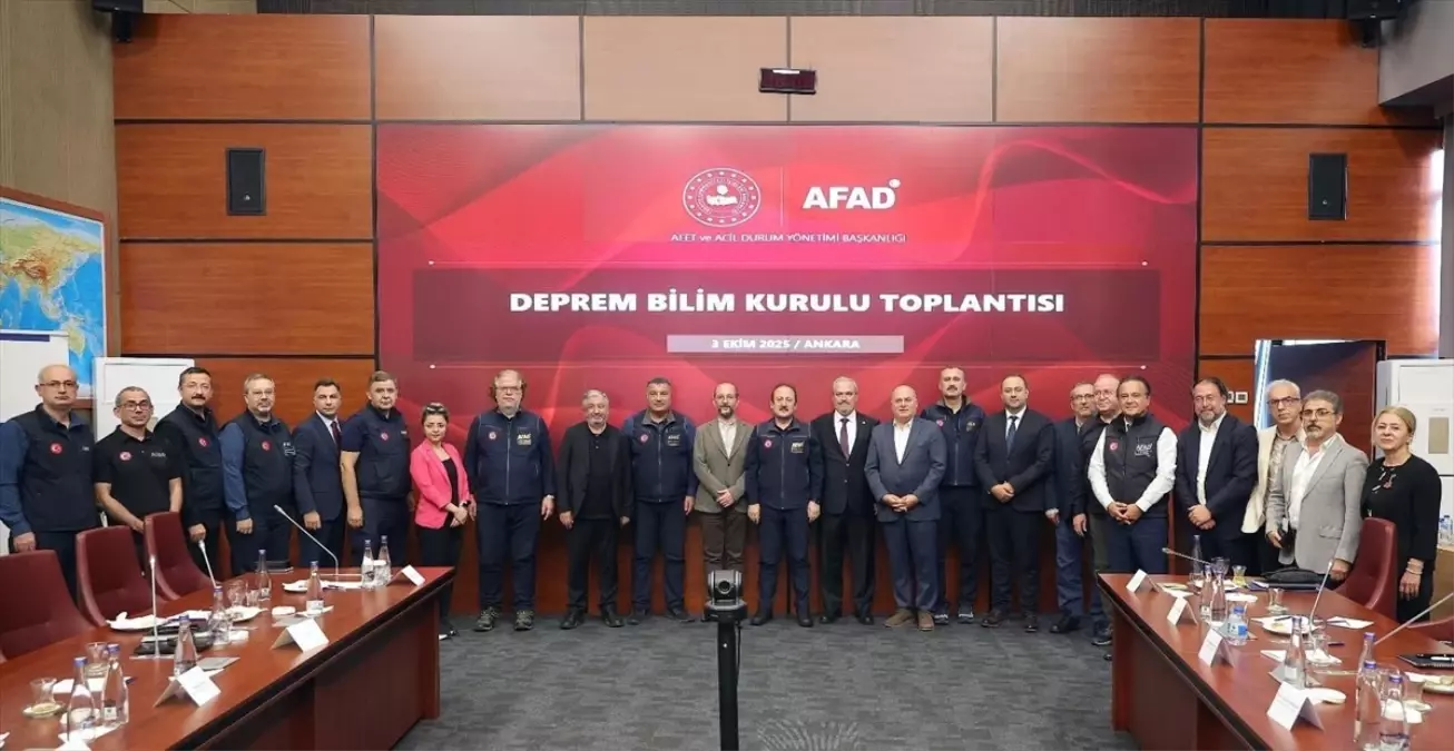 AFAD Deprem Bilim Kurulu Toplantısı