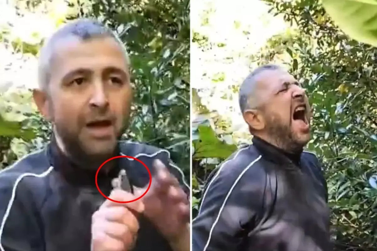 Arkadaşının ısrarıyla canlı balık yutan adamın zor anları