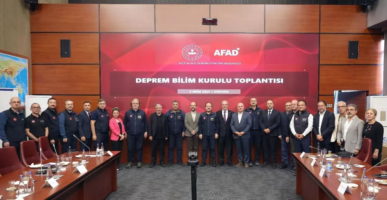 AFAD Deprem Bilim Kurulu Toplantısı Yapıldı