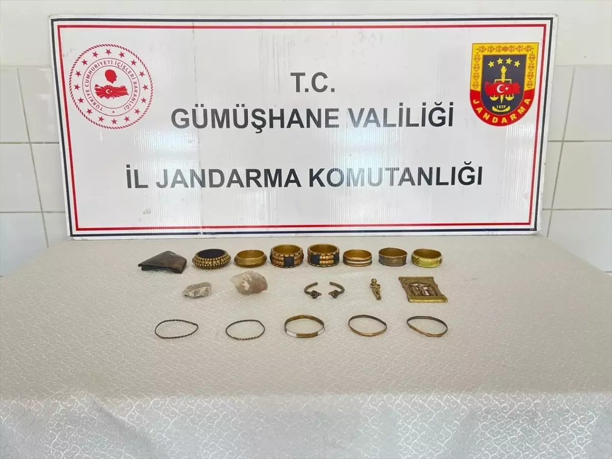 Gümüşhane\'de Tarihi Eser Kaçakçılığı Operasyonu