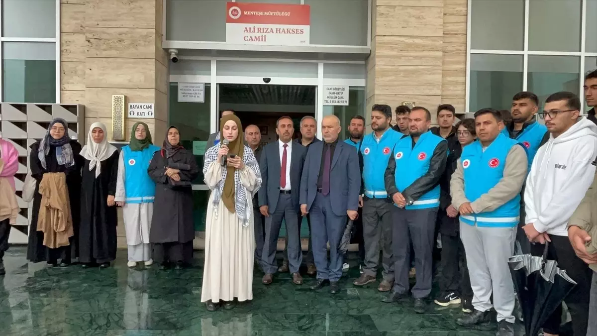 Muğla\'da "İlk Kıblemiz Kudüs" konulu basın açıklaması yapıldı