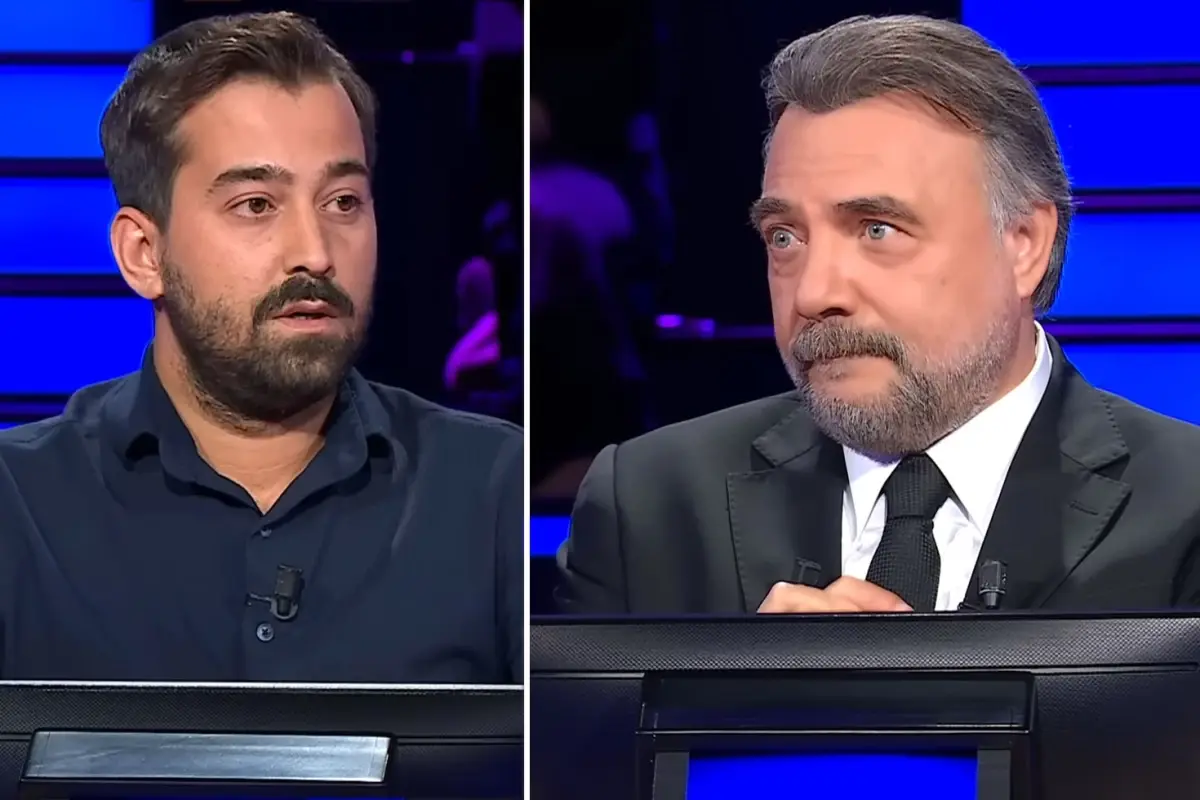 Sunucunun bakışlara dikkat! Milyoner\'e damga vuran futbol sorusu