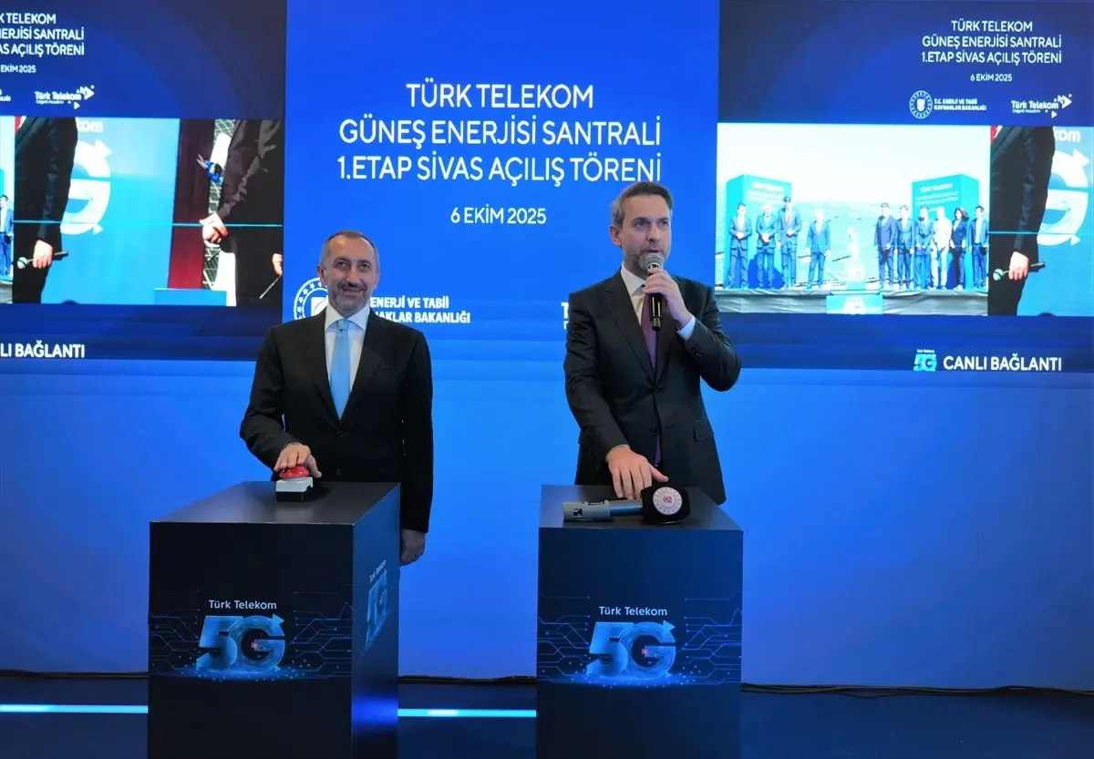 Türk Telekom\'dan Sivas\'ta GES Yatırımı Açılışı